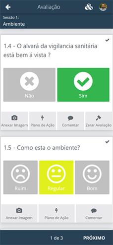 Checklist Colaborativo para empresas SULTS - Checklist: avaliação no celular