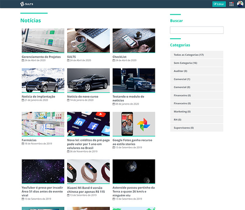 SULTS - Notícias: lista de notícias