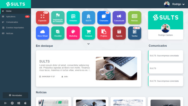 SULTS: Pagina de dashboard Pagina de dashboard SULTS