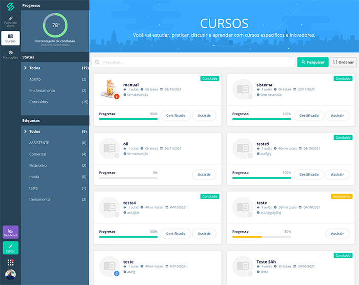 Mantenha suas equipes engajadas. Tudo o que você precisa para uma comunicação empresarial eficiente. SULTS - Portal: lista de cursos da universidade