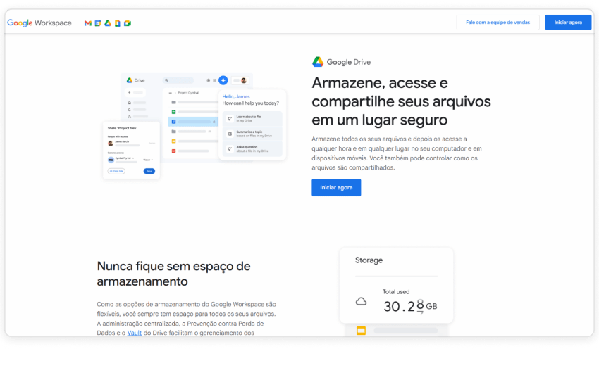 3. Google Workspace (com Google Drive) 3. Google Workspace (com Google Drive)