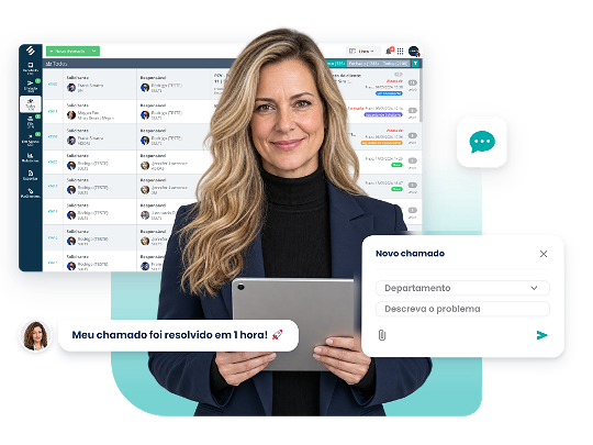 Sistema de chamados para indústria com helpdesk, SLA e categorização por setor Sistema de chamados para indústria com helpdesk, SLA e categorização por setor