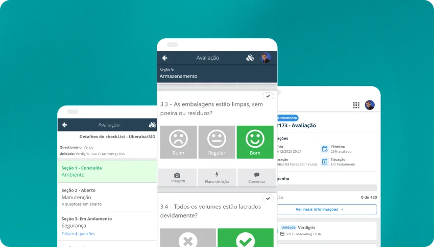 Funcionalidades essenciais: Checklist digital