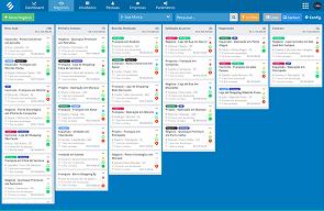 Tela do módulo de Expansão SULTS com funil de vendas