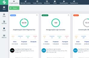 Tela do módulo de Implantação de Unidades SULTS