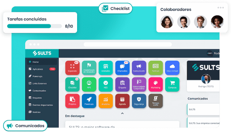 Todas as ferramentas em uma única plataforma para franquias Todas as ferramentas em uma única plataforma para franquias