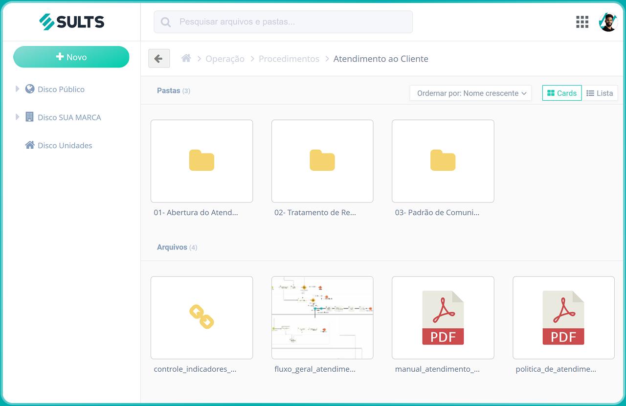 Disco virtual corporativo: drive em nuvem com controle de acesso
